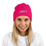 Haiti Map Pom-Pom Beanie - Conscious Apparel Store