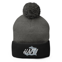 Haiti Map Pom-Pom Beanie - Conscious Apparel Store