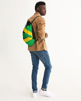 Jamaica Flag Map Canvas Drawstring Bag - Conscious Apparel Store