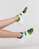 Jamaica Flag Splash-Camo Women's Two-Tone Sneaker - Conscious Apparel Store