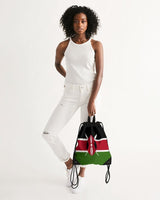 Kenya Flag Canvas Drawstring Bag - Conscious Apparel Store