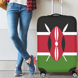 Kenya Flag Luggage Cover/Large 26"-28" - Conscious Apparel Store