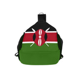 Kenya Flag Men's Casual Chest Bag - Conscious Apparel Store