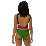 Kenya Flag One-Piece Swimsuit - Conscious Apparel Store