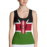 Kenya Flag Women's Tank Top - Conscious Apparel Store