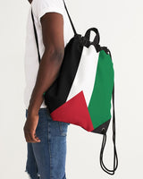 Palestine Flag Canvas Drawstring Bag - Conscious Apparel Store