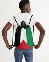 Palestine Flag Canvas Drawstring Bag - Conscious Apparel Store