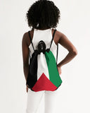 Palestine Flag Canvas Drawstring Bag - Conscious Apparel Store