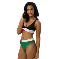 Palestine Flag high-waisted bikini - Conscious Apparel Store