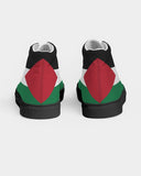 Palestine Flag Men's Hightop Canvas Shoe - Black - Conscious Apparel Store