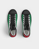 Palestine Flag Men's Hightop Canvas Shoe - Black - Conscious Apparel Store