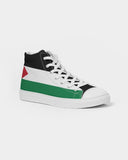 Palestine Flag Women's Hightop Canvas Shoe - Conscious Apparel Store