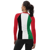 Palestine Flag Women's Rash Guard - Conscious Apparel Store