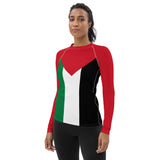 Palestine Flag Women's Rash Guard - Conscious Apparel Store