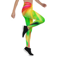 Psychedelic Rastafarian Leggings - Conscious Apparel Store