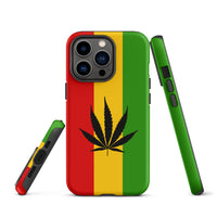 Rasta Leaf Tough Cellphone Case for iPhone® - Conscious Apparel Store