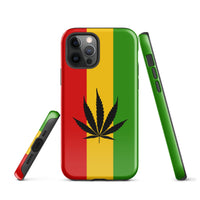 Rasta Leaf Tough Cellphone Case for iPhone® - Conscious Apparel Store