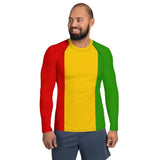 Rastafarian Flag Men's Rash Guard - Conscious Apparel Store