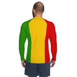 Rastafarian Flag Men's Rash Guard - Conscious Apparel Store