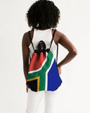 South Africa Flag Canvas Drawstring Bag - Conscious Apparel Store