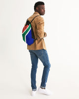 South Africa Flag Canvas Drawstring Bag - Conscious Apparel Store