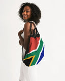 South Africa Flag Canvas Drawstring Bag - Conscious Apparel Store