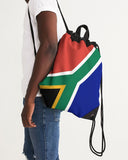 South Africa Flag Canvas Drawstring Bag - Conscious Apparel Store