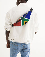 South Africa Flag Crossbody Sling Bag - Conscious Apparel Store