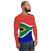 South Africa Flag Men's Rash Guard - Conscious Apparel Store