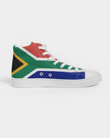 South Africa Flag Women's Hightop Canvas Shoe - Conscious Apparel Store