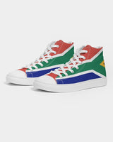 South Africa Flag Women's Hightop Canvas Shoe - Conscious Apparel Store