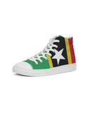 St Kitts & Nevis Flag Men's Hightop Canvas Shoe - Conscious Apparel Store