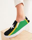 St Kitts & Nevis Flag Women's Slip-On Canvas Shoe - Conscious Apparel Store