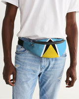 St Lucia Flag Crossbody Sling Bag - Conscious Apparel Store