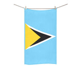 St Lucia Flag Hand Towel 16"x28" - Conscious Apparel Store