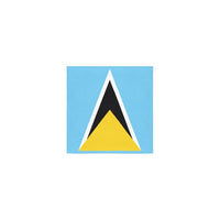 St Lucia Flag Square Towel 13“x13” - Conscious Apparel Store