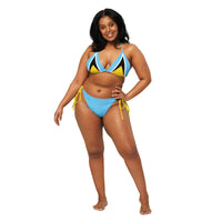 St Lucia Flag string bikini - Conscious Apparel Store