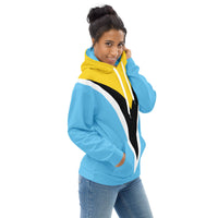 ST Lucia Flag Unisex Hoodie - Conscious Apparel Store