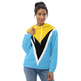 ST Lucia Flag Unisex Hoodie - Conscious Apparel Store