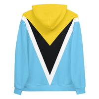 ST Lucia Flag Unisex Hoodie - Conscious Apparel Store