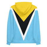 ST Lucia Flag Unisex Hoodie - Conscious Apparel Store