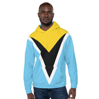 ST Lucia Flag Unisex Hoodie - Conscious Apparel Store