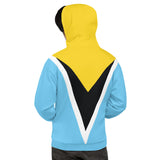 ST Lucia Flag Unisex Hoodie - Conscious Apparel Store