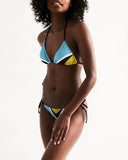 St Lucia Flag Women's String Bikini - Conscious Apparel Store