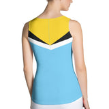 St Lucia Flag Women's Tank Top - Conscious Apparel Store