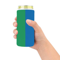 St Vincent Flag Neoprene Can Cooler 5" x 2.3" dia. - Conscious Apparel Store