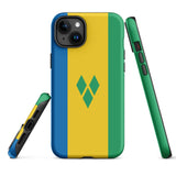 St Vincent Flag Tough Cellphone Case for iPhone® - Conscious Apparel Store