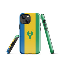 St Vincent Flag Tough Cellphone Case for iPhone® - Conscious Apparel Store