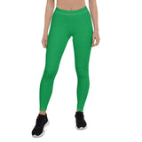 Subliminal Egyptian Ankh Cross (Green) Leggings - Conscious Apparel Store