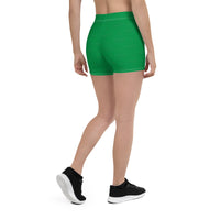 Subliminal Egyptian Ankh Cross (Green) Leggings Shorts - Conscious Apparel Store